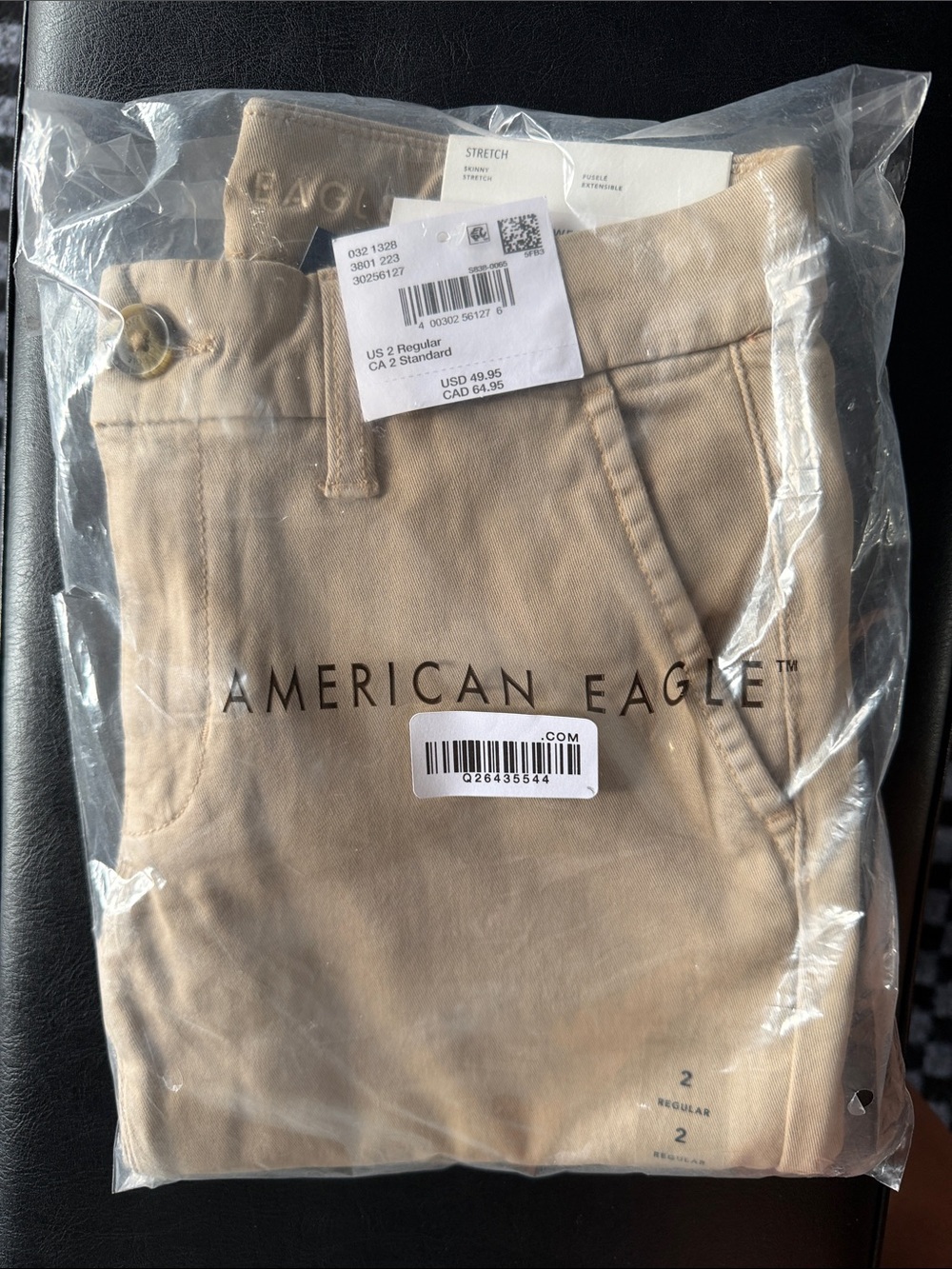 American Eagle Outfitters ladies Khaki Stretch Chino Pants